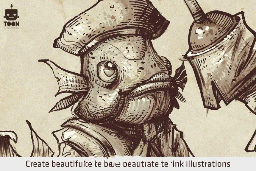 高质量仿旧水彩墨水Procreate笔刷