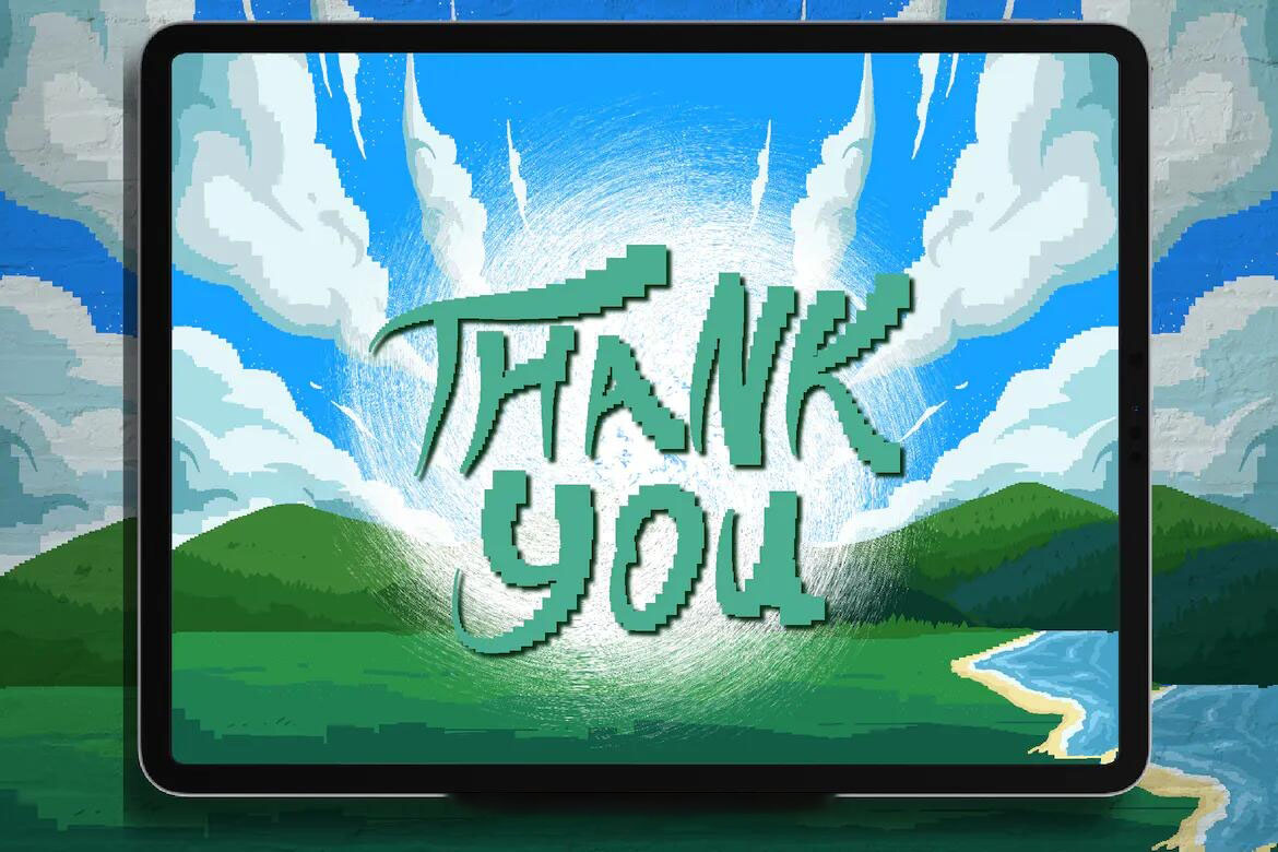 复古数字游戏像素风Procreate笔刷