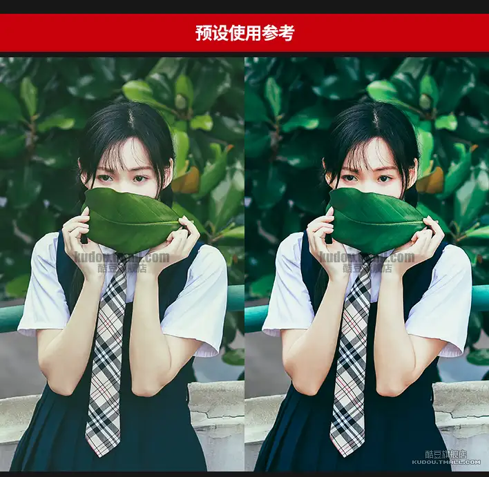 LR/PS预设日系文艺清新校园风大学毕业照人像调色滤镜PR/AE/FCPX