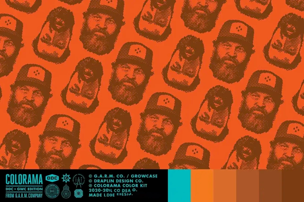 复古半调肌理插画Procreate笔刷