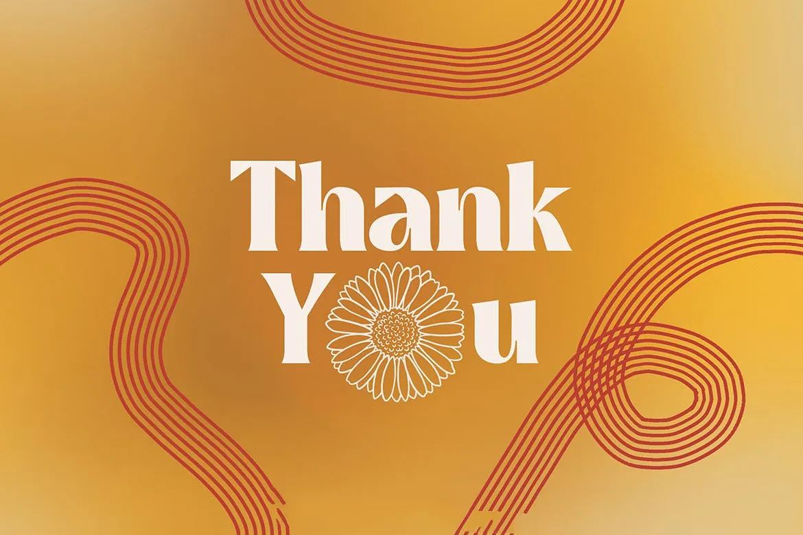 花卉艺术线条抽象形状Procreate笔刷