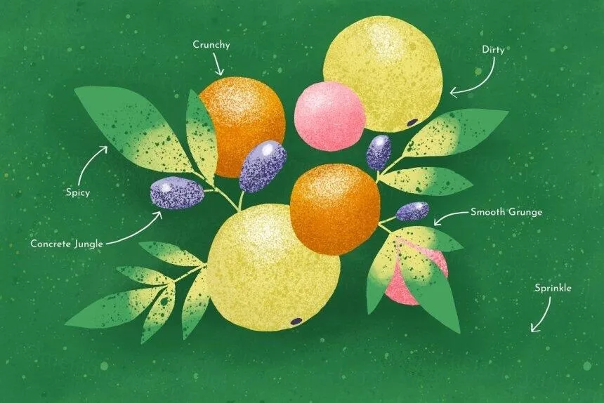 高质量水彩画水粉画砂砾噪点纹理Procreate笔刷