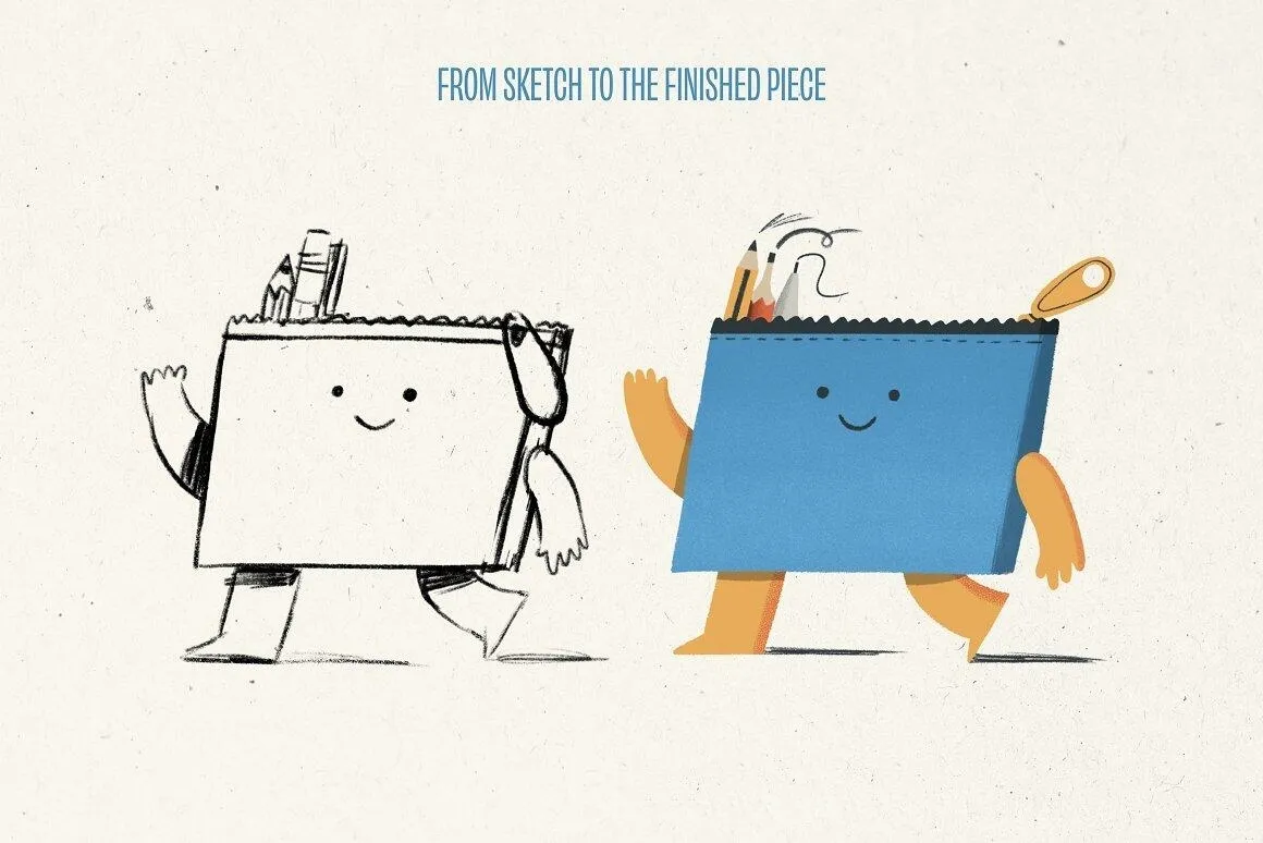 铅笔钢笔记号笔勾线笔Procreate笔刷