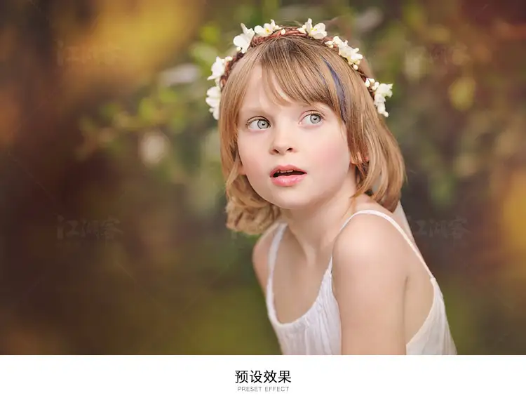 Lightroom人像预设清新唯美温暖风格国外修图lr儿童摄影照片调色
