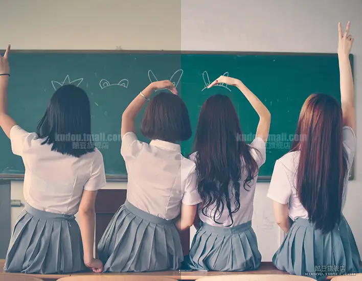 LR/PS预设日系文艺清新校园风大学毕业照人像调色滤镜PR/AE/FCPX