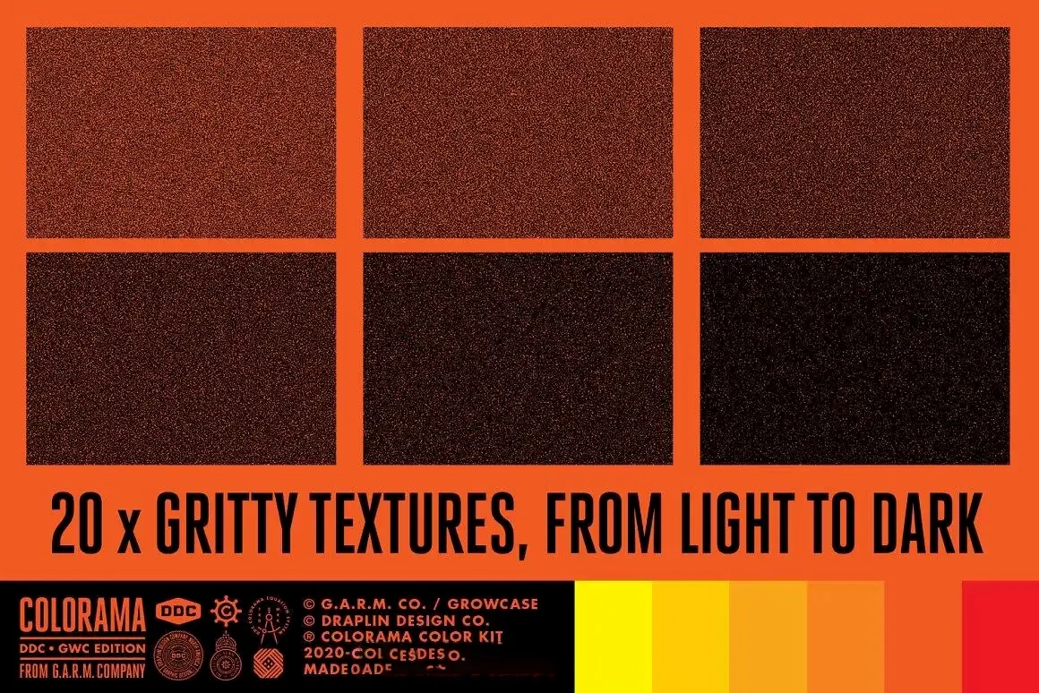 复古半调肌理插画Procreate笔刷