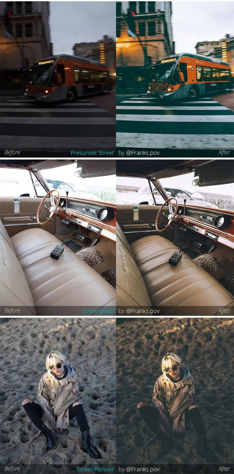 LR预设 重金属色 电影视频滤镜PR/PS/FCPX/达芬奇/AE/LUT预设 F63