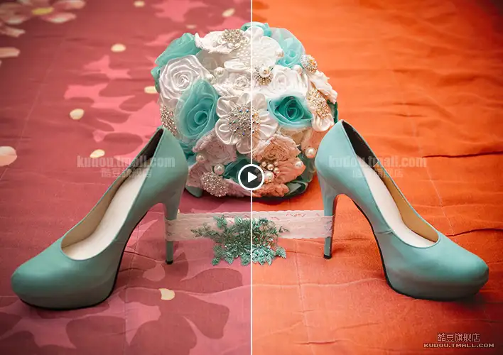 LR预设中式婚礼跟拍视频人像调色滤镜PS/PR/FCPX/达芬奇/LUTS预设