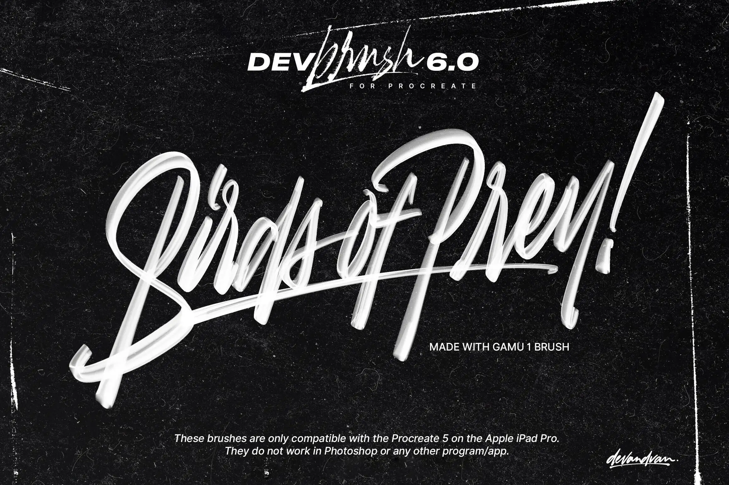 高端ANYU马克笔刷手写肌理Procreate笔刷