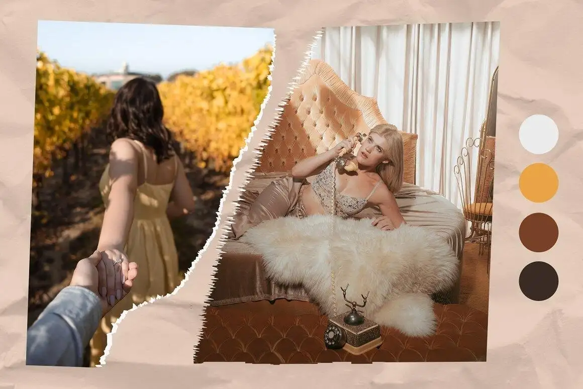 极简艺术真实撕纸边缘纹理Procreate笔刷