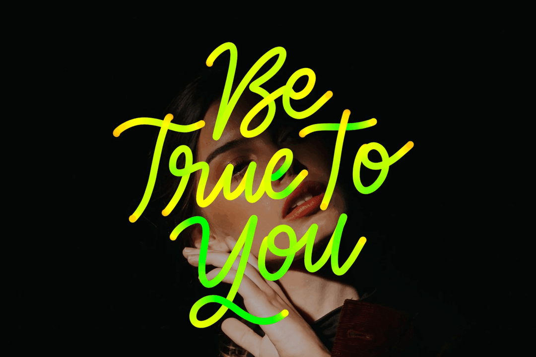 单线霓虹色调Procreate笔刷