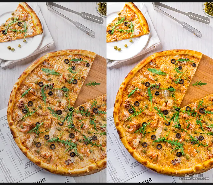 LR预设美食食物甜品摄影后期复古胶片风调色滤镜PS/AE/FCPX/PR