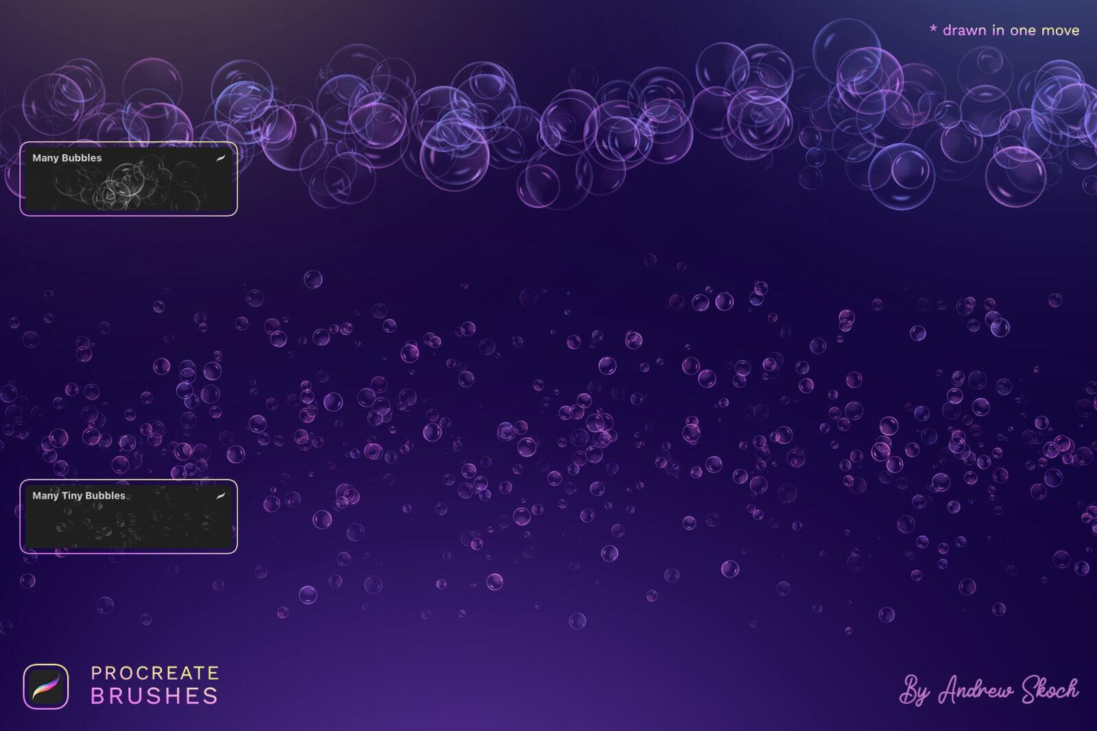 质感气泡Procreate笔刷