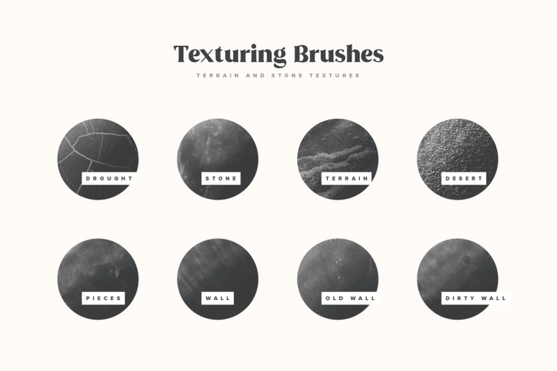 阴影和纹理Procreate笔刷