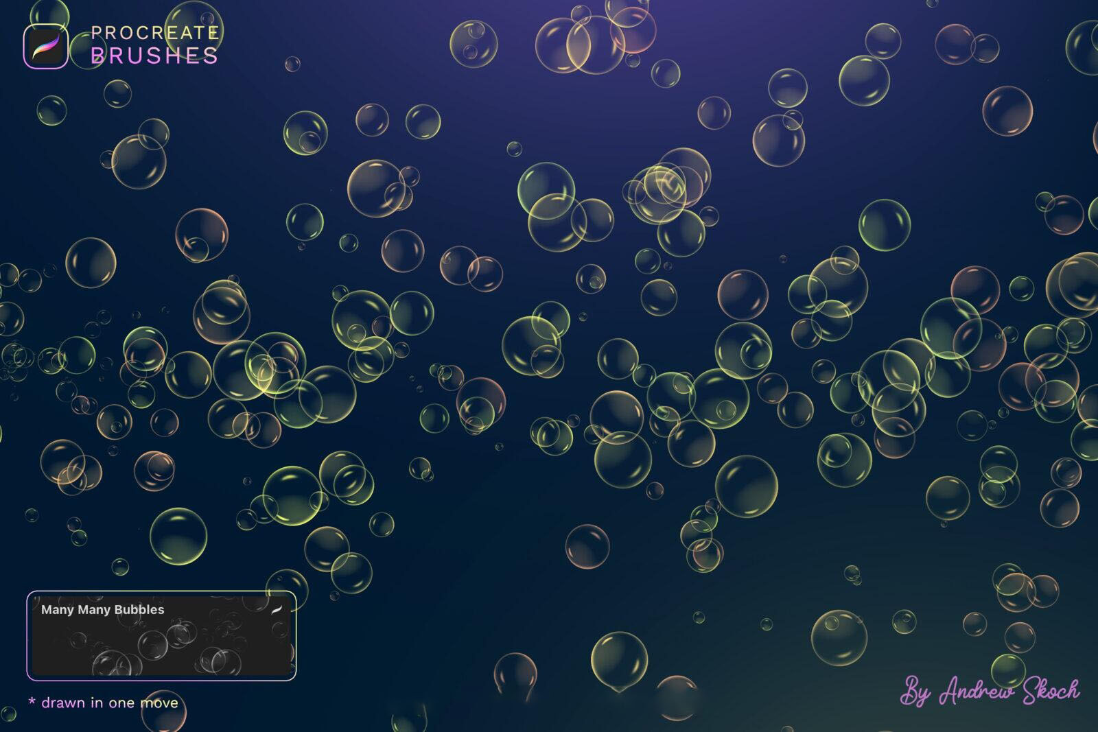 质感气泡Procreate笔刷