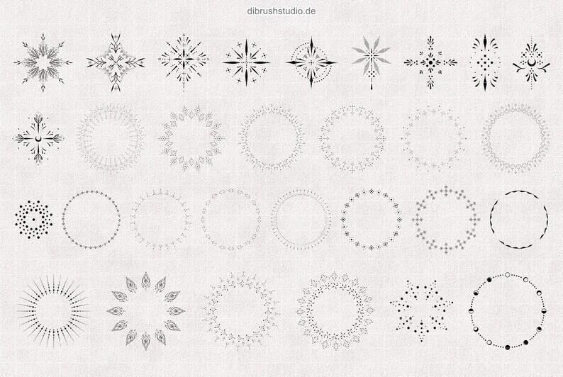 神秘星座插画图章Procreate笔刷