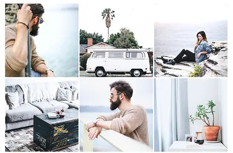 现代清新调色LR预设摄影后期户外调色PS/PR/AE/LUT/FCPX人像滤镜