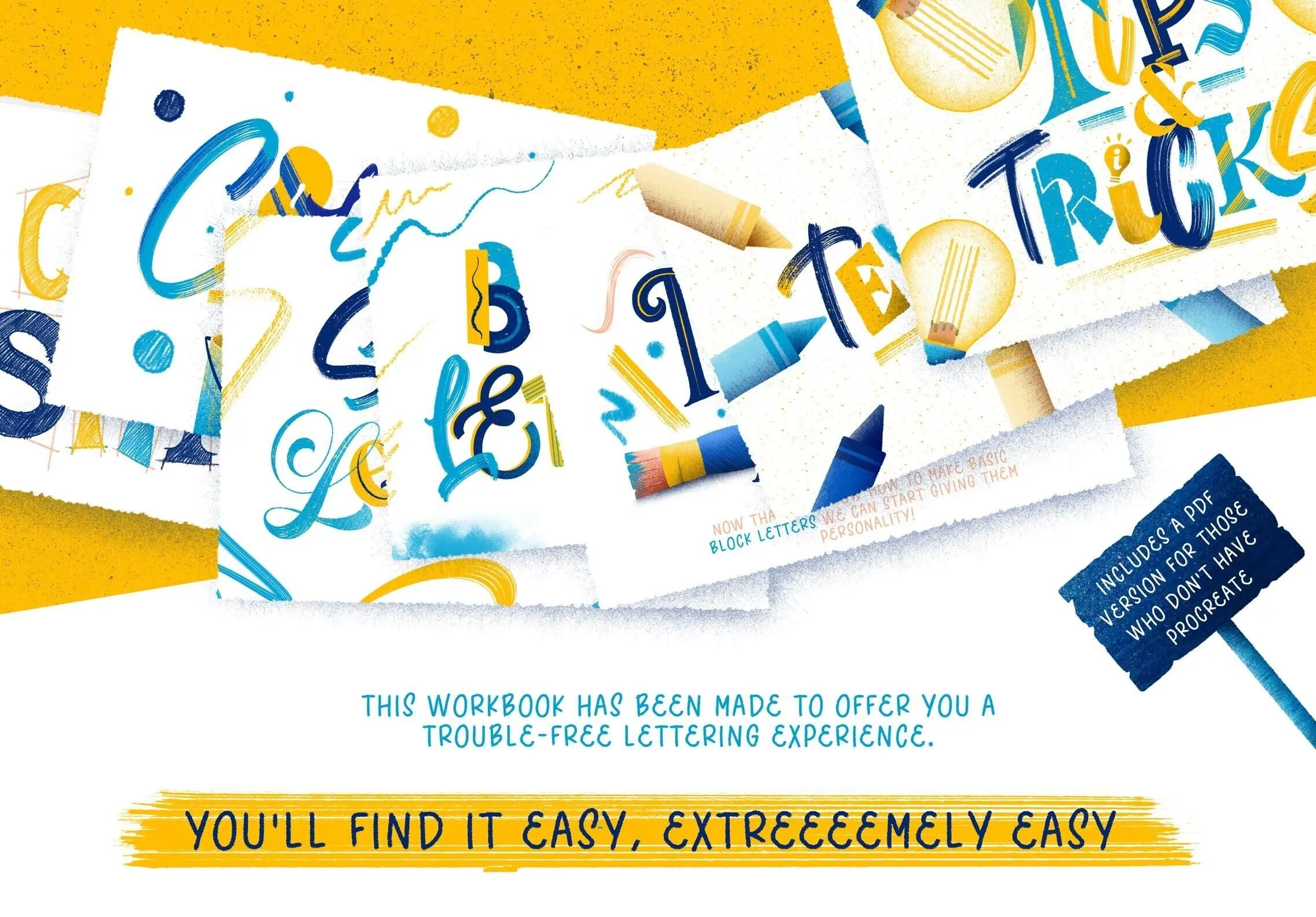 高质量铅笔毛笔钢笔粉笔Procreate笔刷