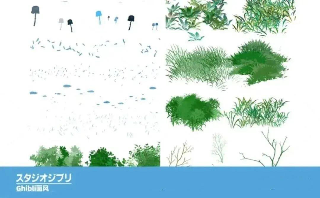 宫崎骏日漫风景PS/Procreate通用笔刷