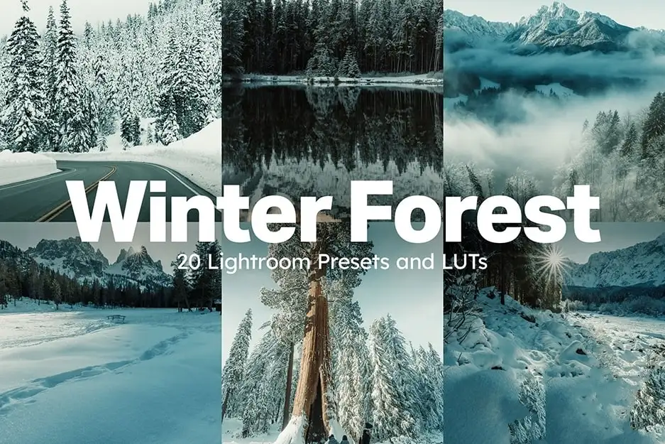 冬季雪景户外摄影后期调色Lightroom预设