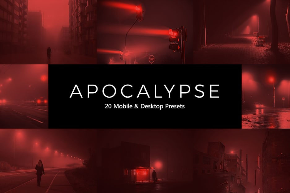 世界末日生化危机恐怖氛围启示录场景视频照片调色LUT预设