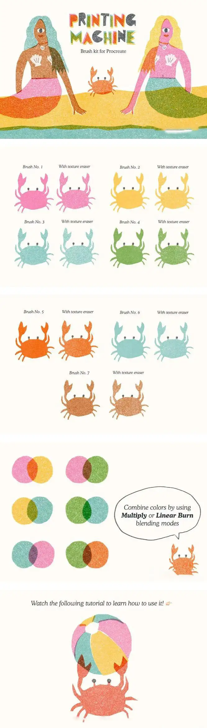 纹理纸张上的印刷效果procreate笔刷