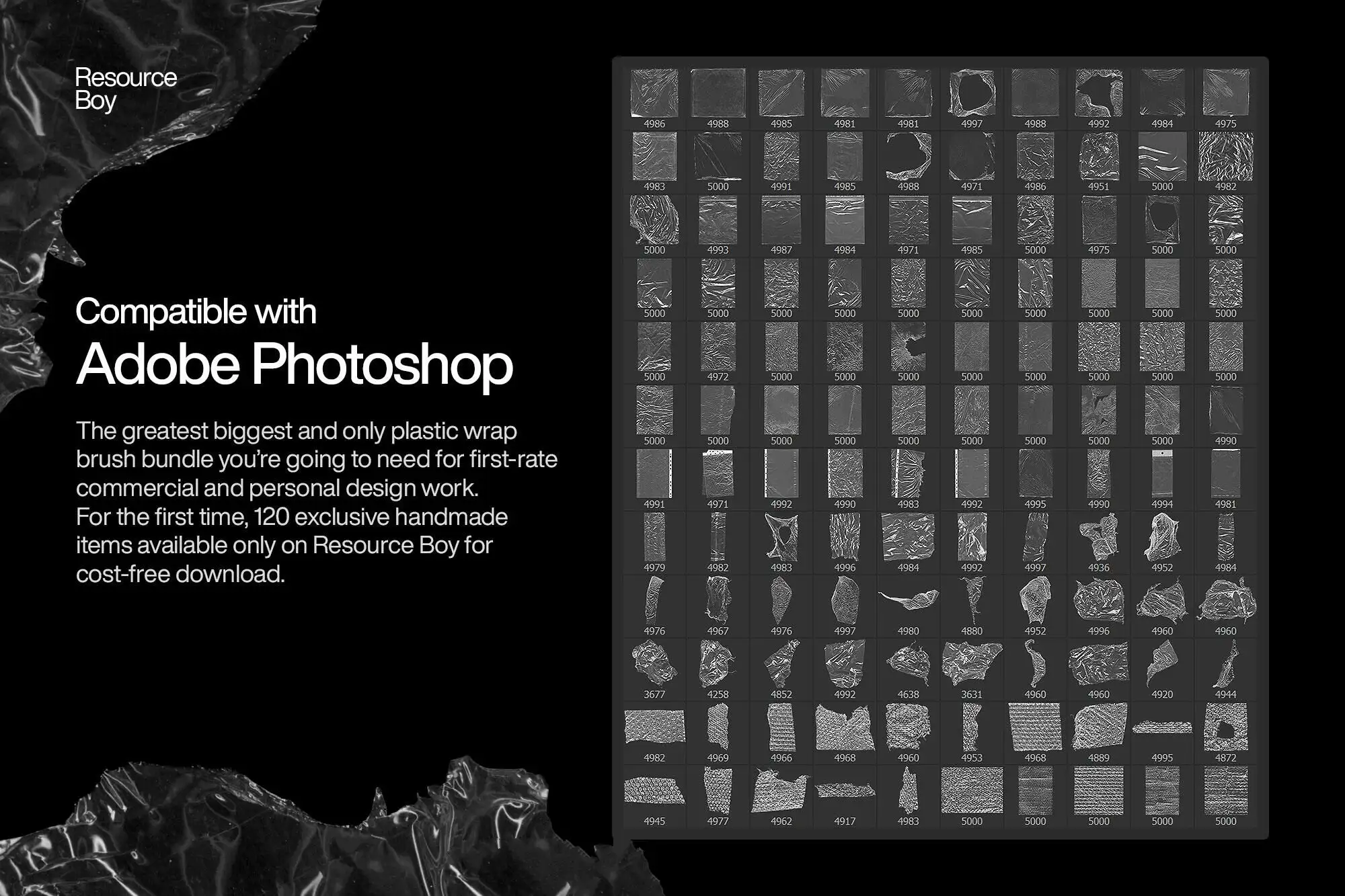 酸性艺术透明塑封袋褶皱塑封膜气泡袋PS笔刷