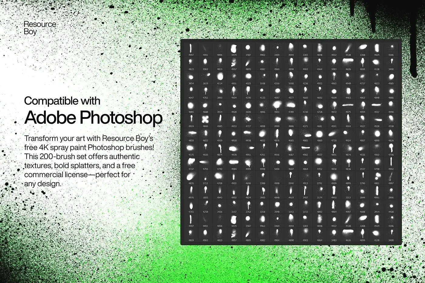 喷漆油漆颗粒感效果PS笔刷