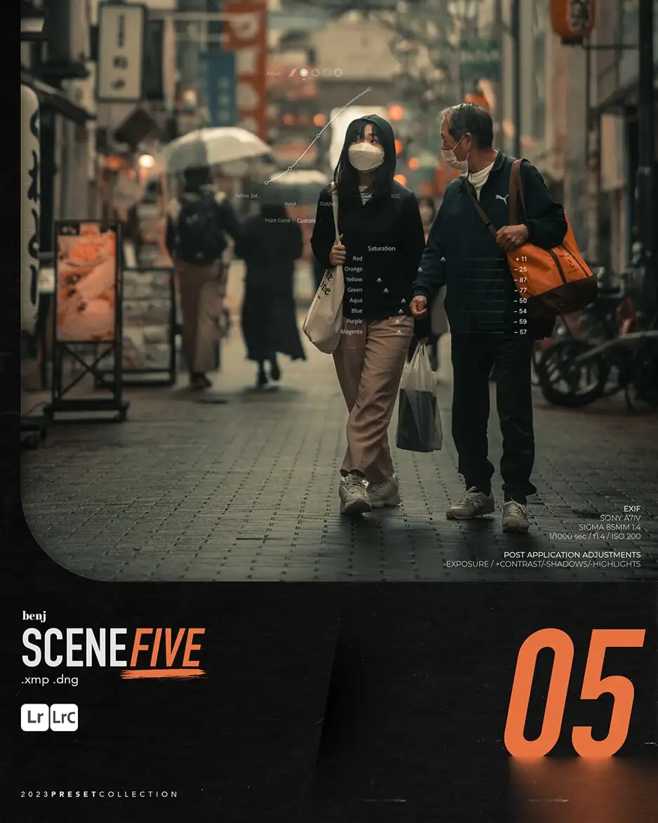 独特电影风格场景情绪复古人文摄影调色Lightroom预设