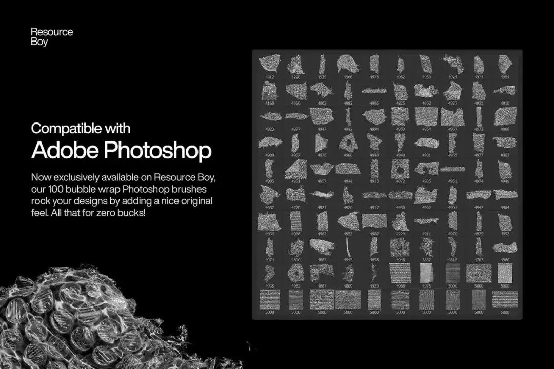 快递防护气泡袋效果PS笔刷