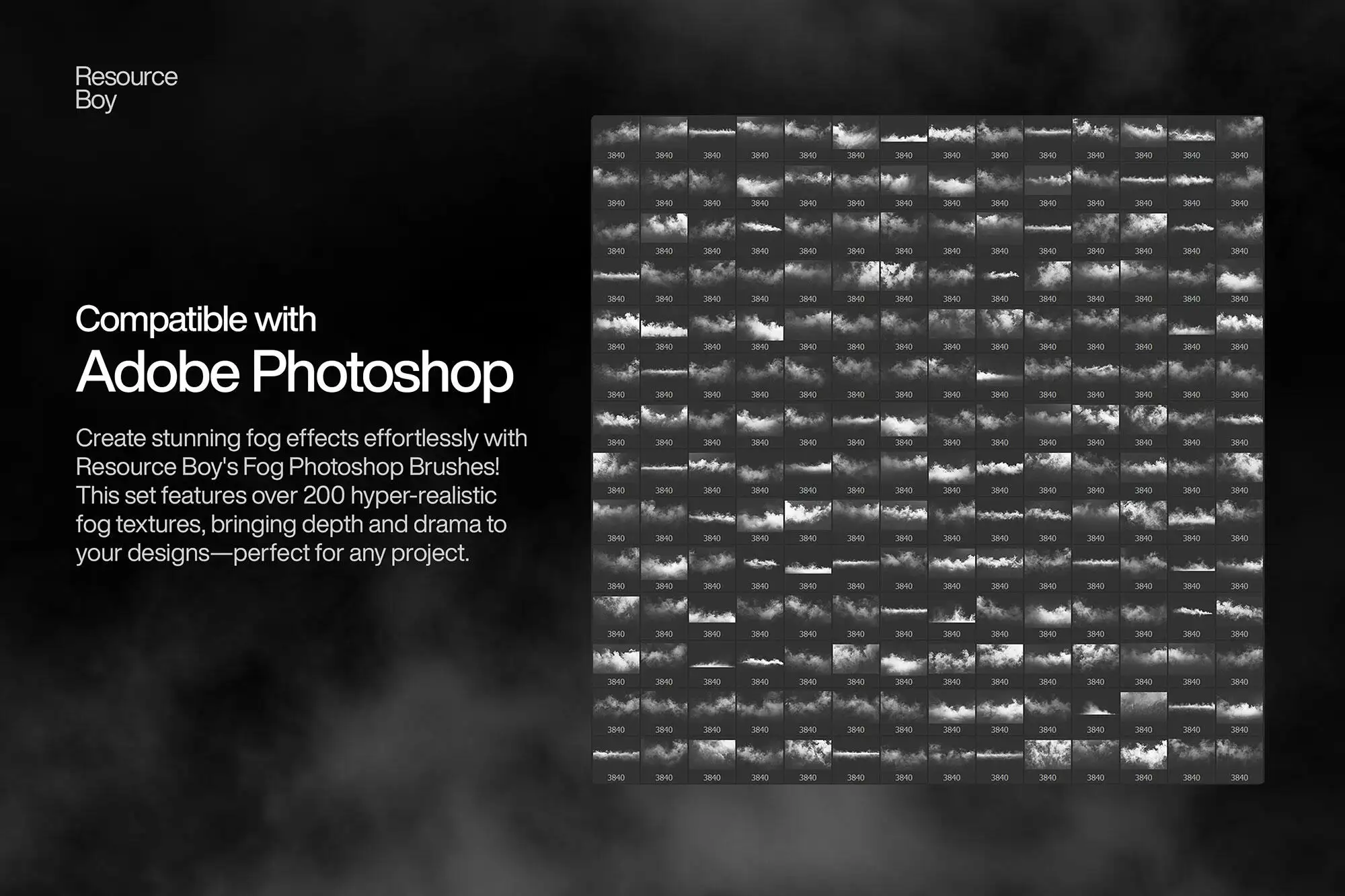 仿真自然烟雾蒙蒙PS笔刷