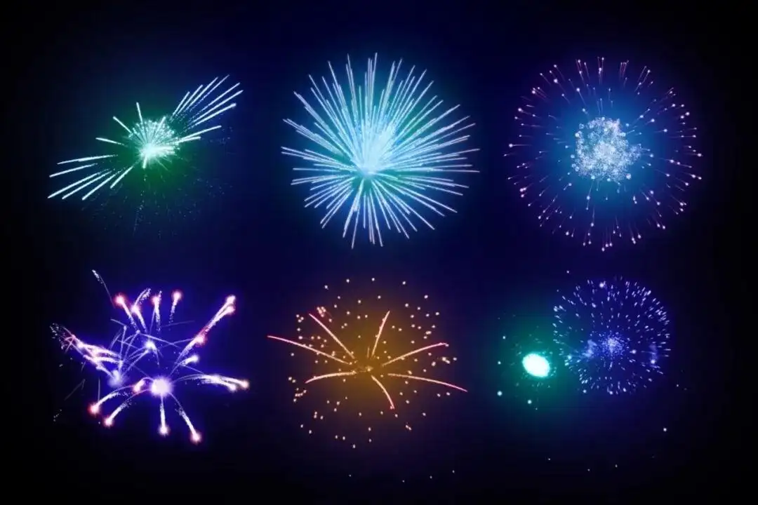 超真实的烟花效果PS笔刷