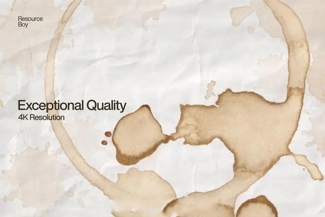 不规则咖啡污渍效果PS笔刷