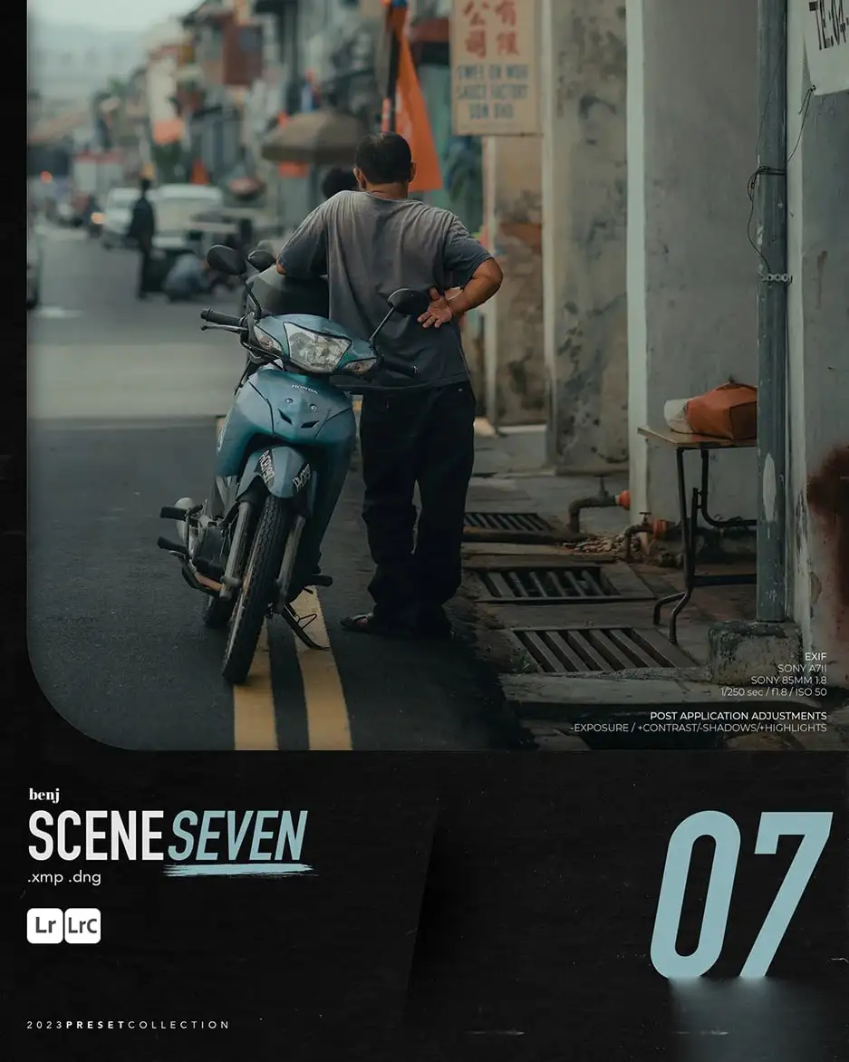 独特电影风格场景情绪复古人文摄影调色Lightroom预设