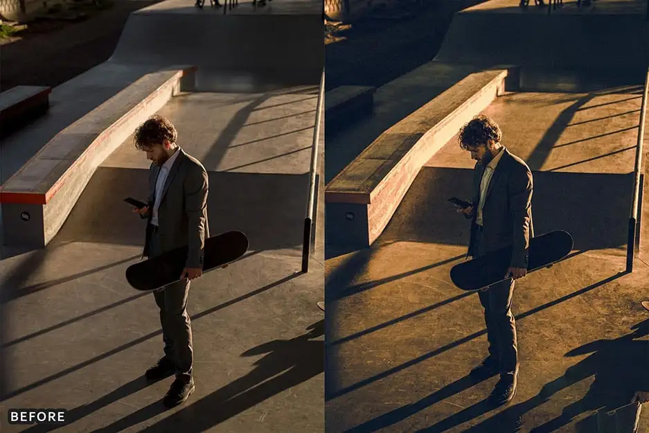 电影美学黑暗城市街头复古情怀摄影调色LR预设