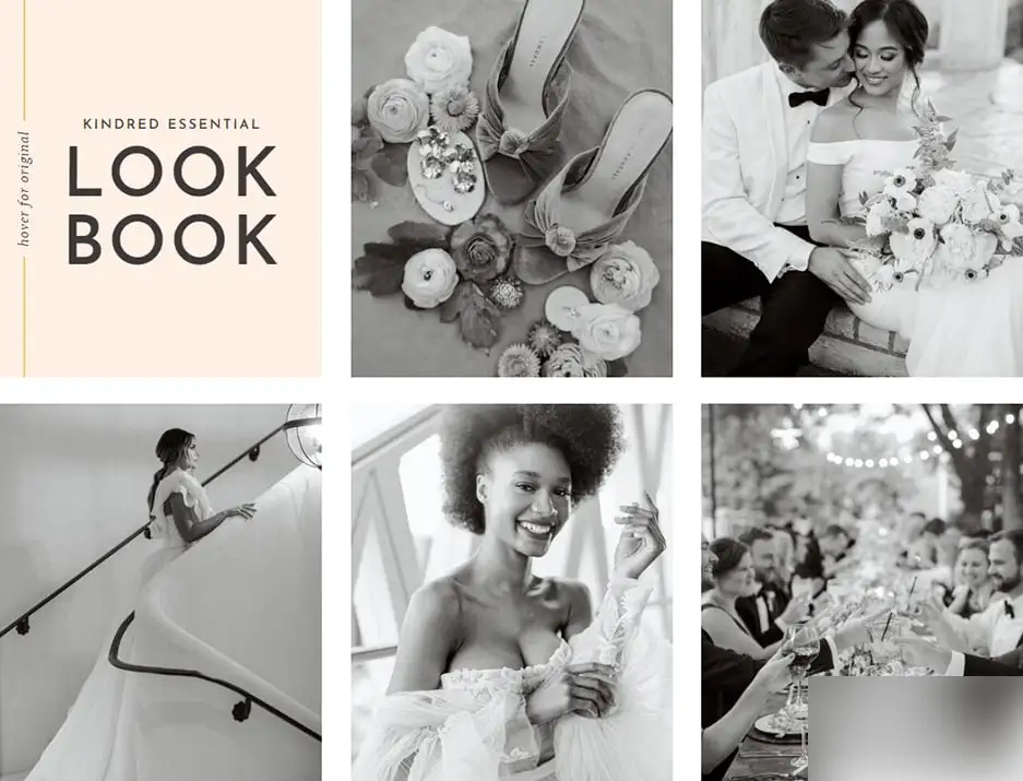 KINDRED经典黑白胶片电影高对比度奶油肤色照片调色LR预设