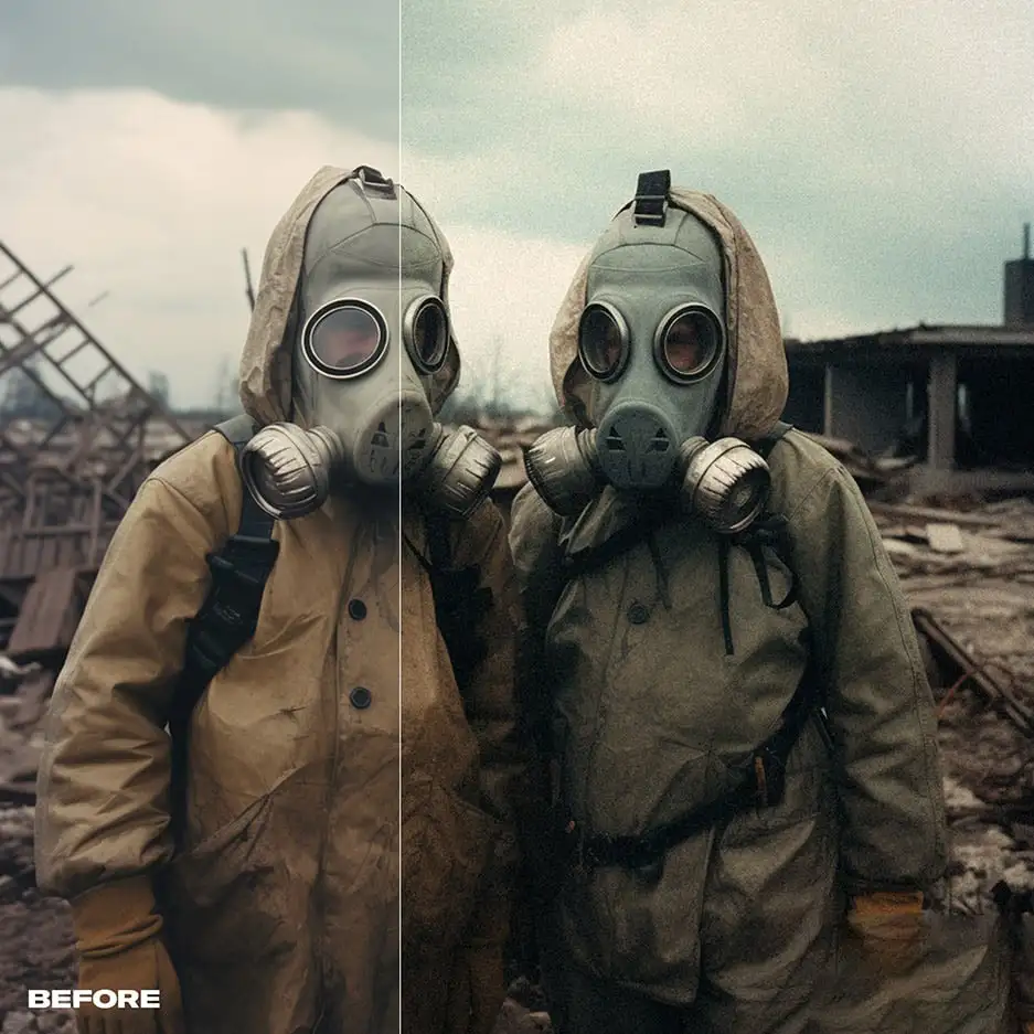 电影胶片柔和颗粒智能AI增强摄影调色Lightroom 预设