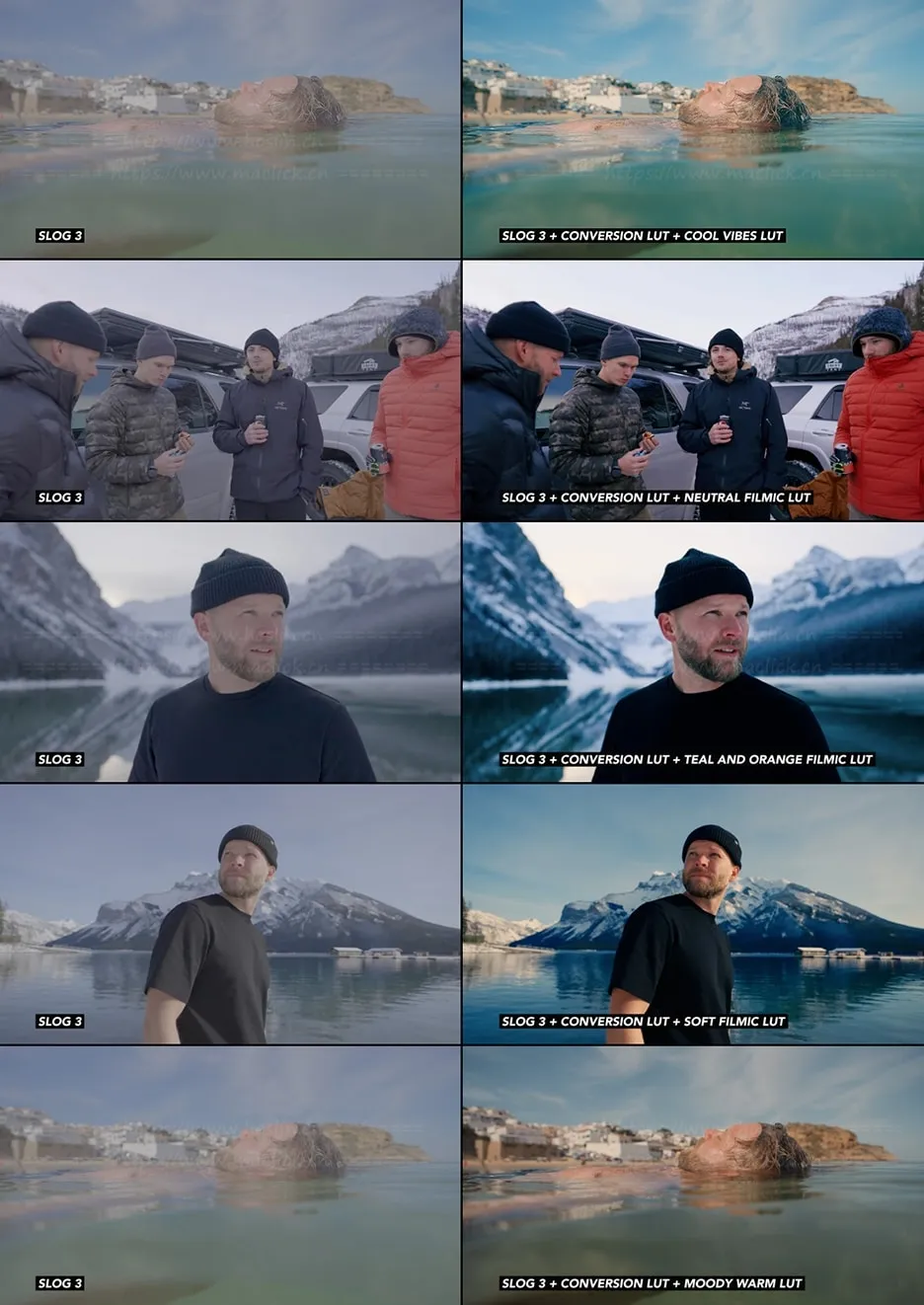 索尼相机色彩校正风格化视频电影调色LUT预设