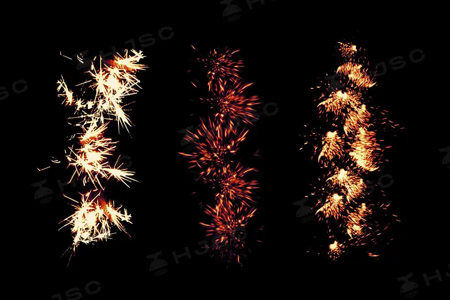 闪耀火花火光飞溅散射火星火焰粒子procreate笔刷