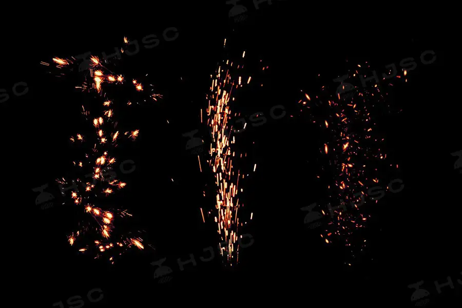 闪耀火花火光飞溅散射火星火焰粒子procreate笔刷