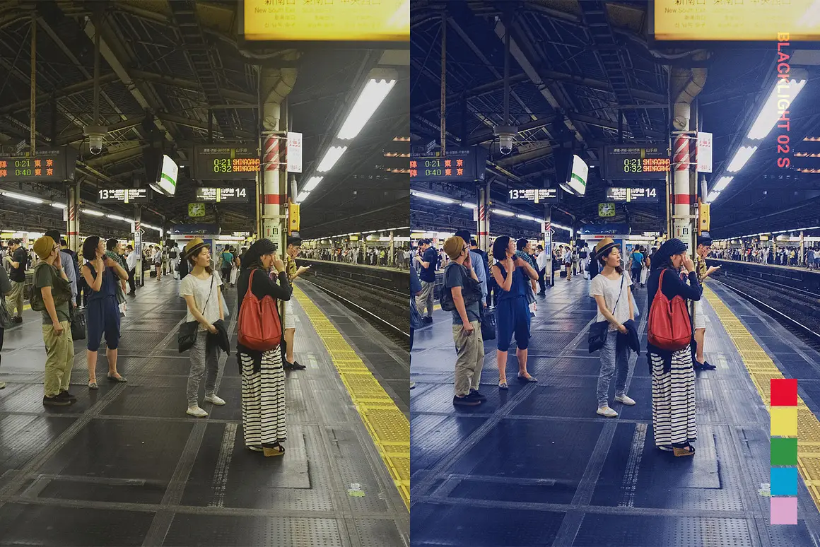 电影子弹列车色彩风格赛博夜色调色模拟Lightroom预设LUT预设