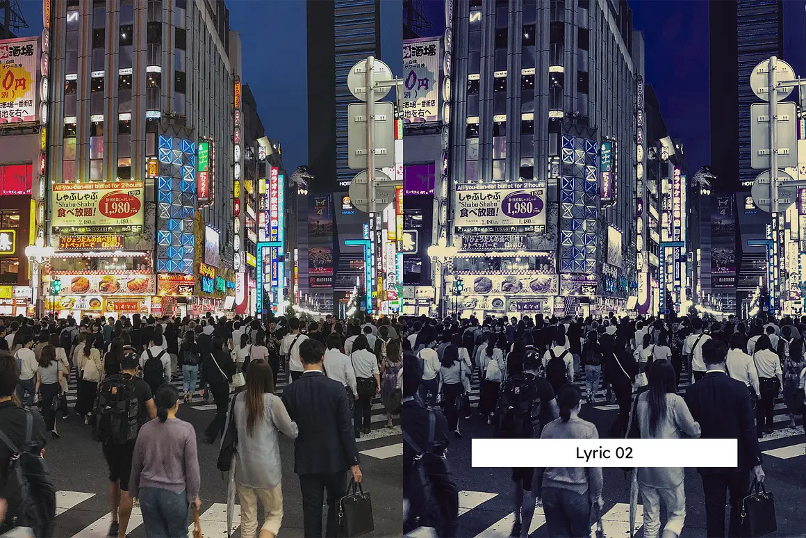 复古城市霓虹灯光赛博启示录反乌托邦氛围色彩Lightroom预设LUT预设