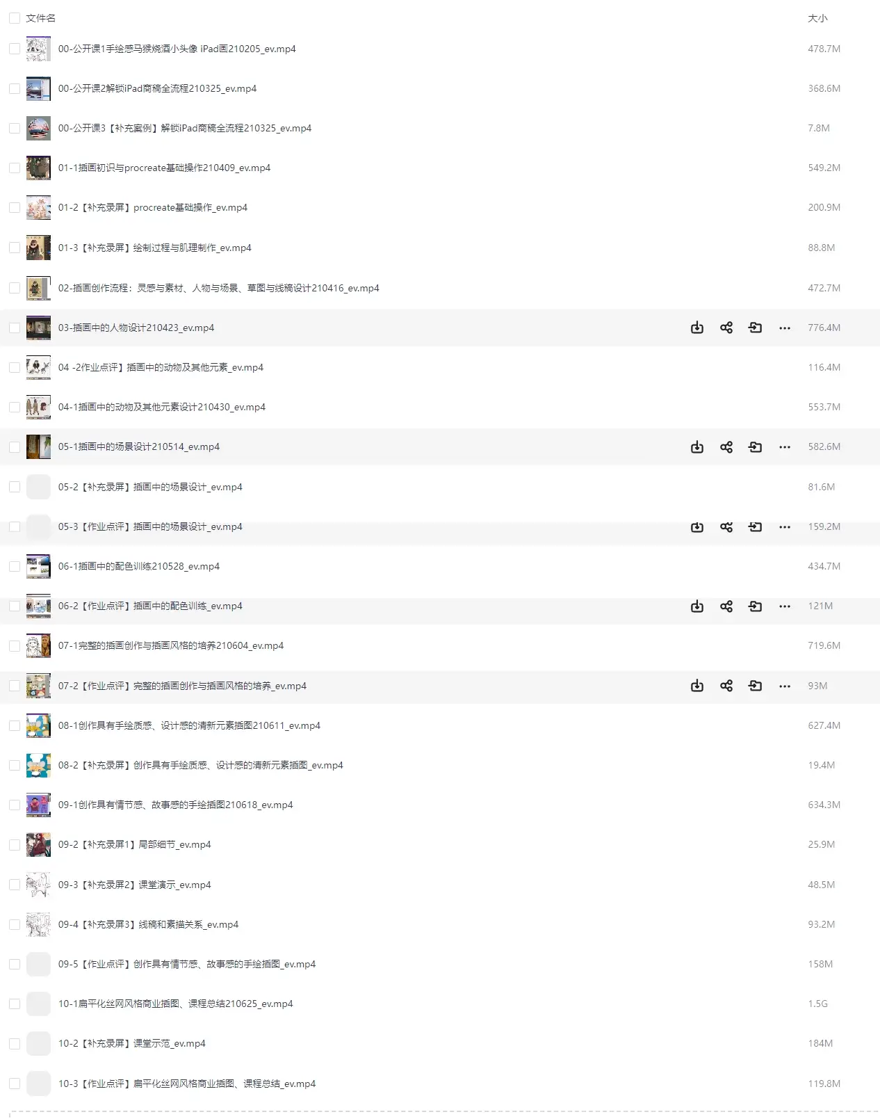 综合扁平绘本风商业插画procreate基础教程