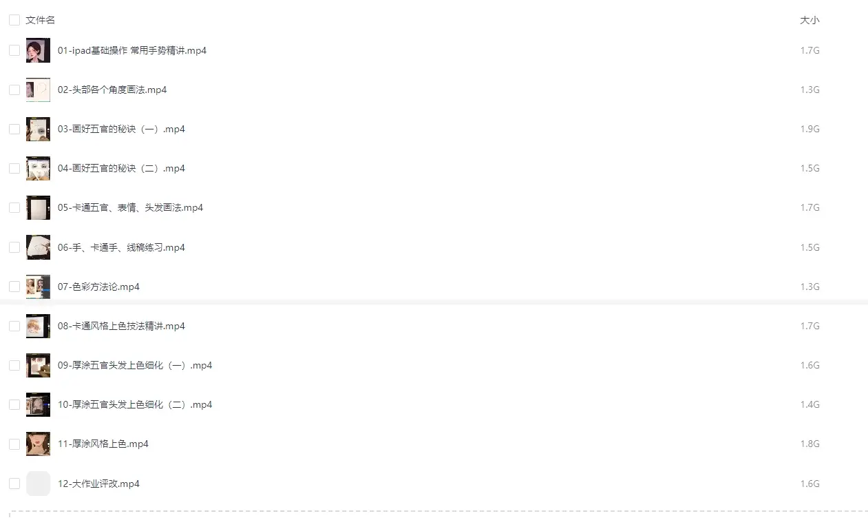 卡通厚涂头像procreate绘画巩固教程