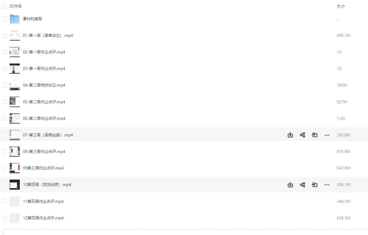 Q版人体动态procreate绘画提升教程