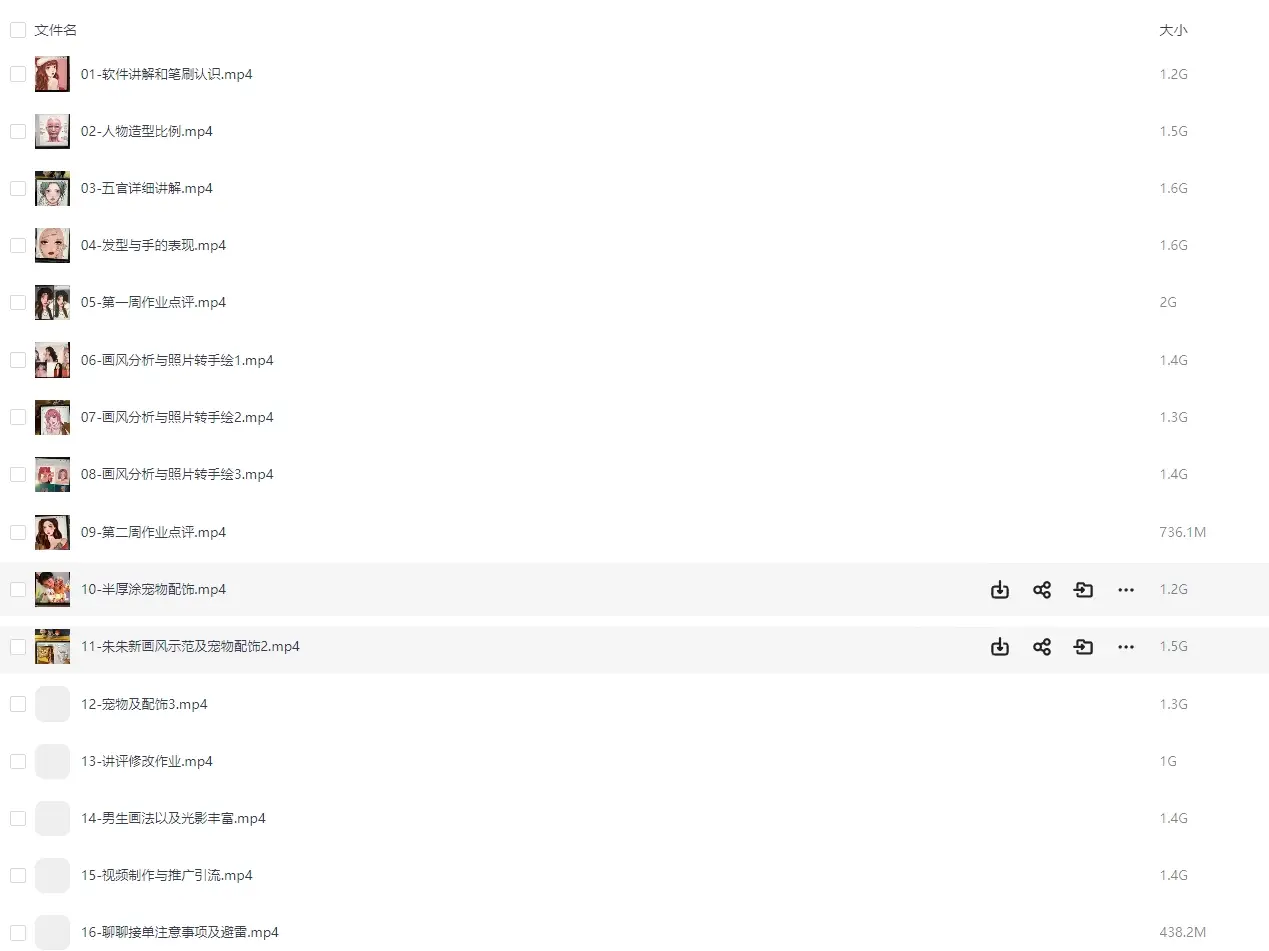 半厚涂头像-接单技巧procreate绘画提升教程