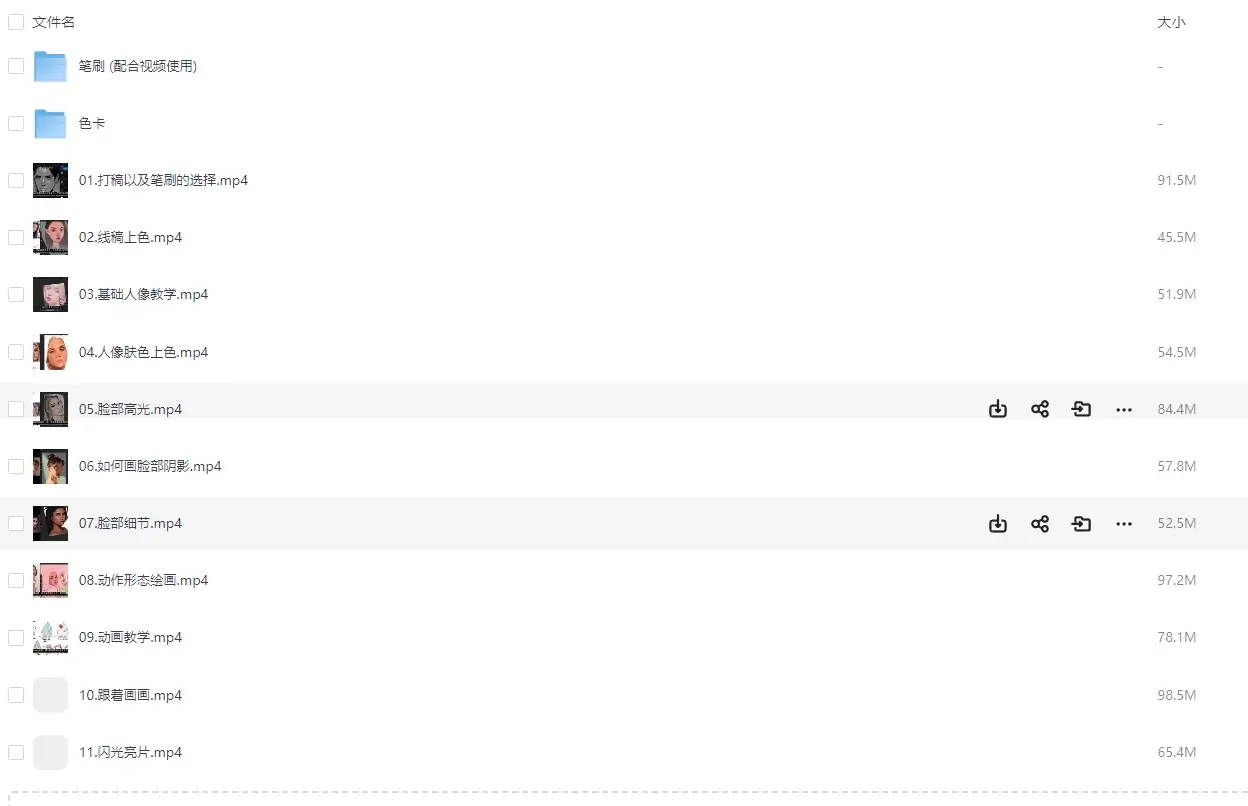 综合人像厚涂procreate绘画专业教程