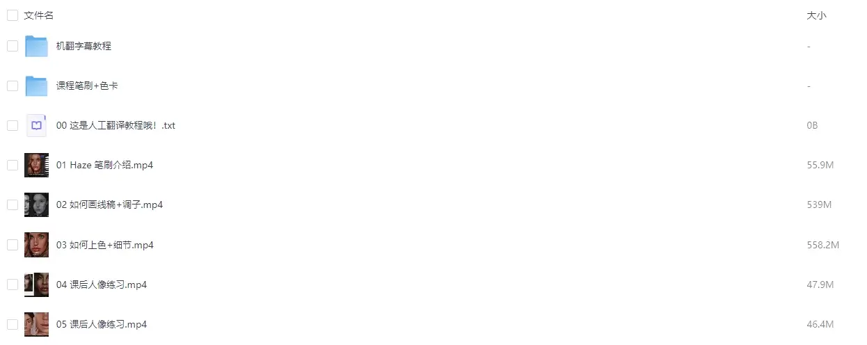 ins人像厚涂procreate绘画专业教程