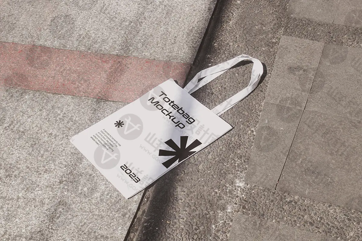 质感帆布包样机帆布袋手提袋户外场景vi展示文创品牌贴图素材psd