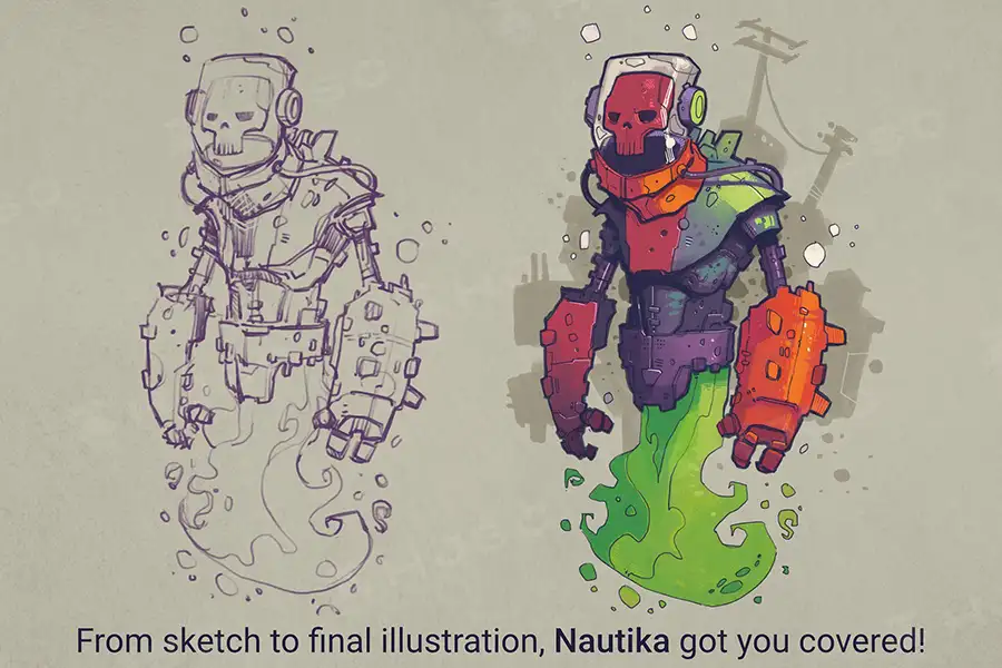 水彩丙烯漫画肌理纹理画画厚涂ipad绘画procreate笔刷